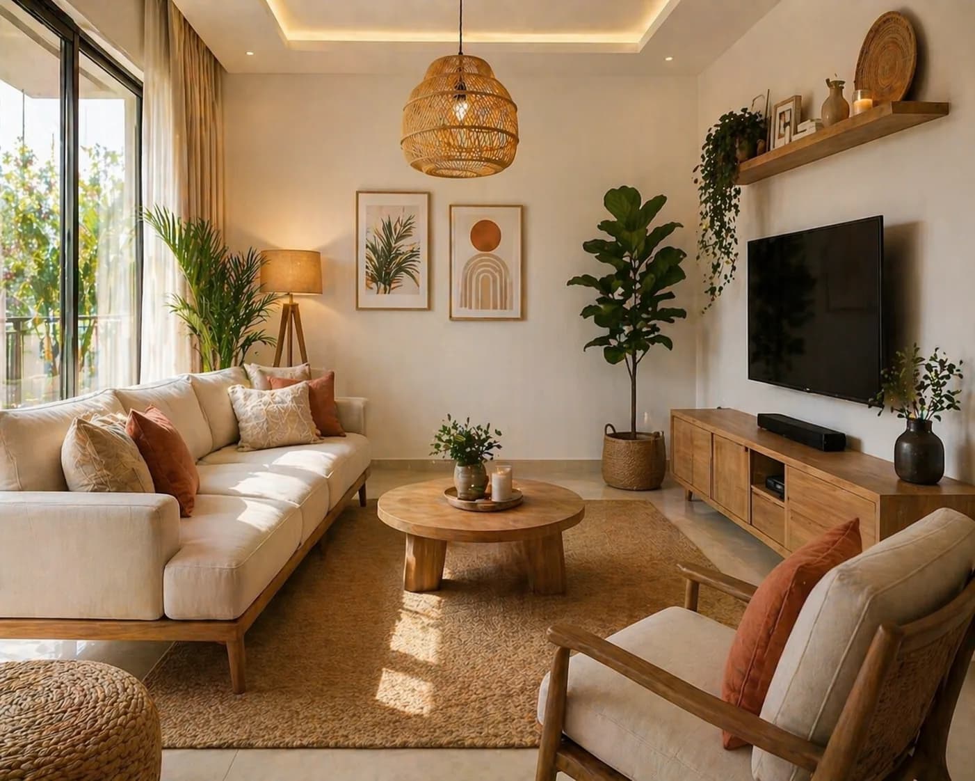 Styled living room concept, Vaishali Nagar, Jaipur