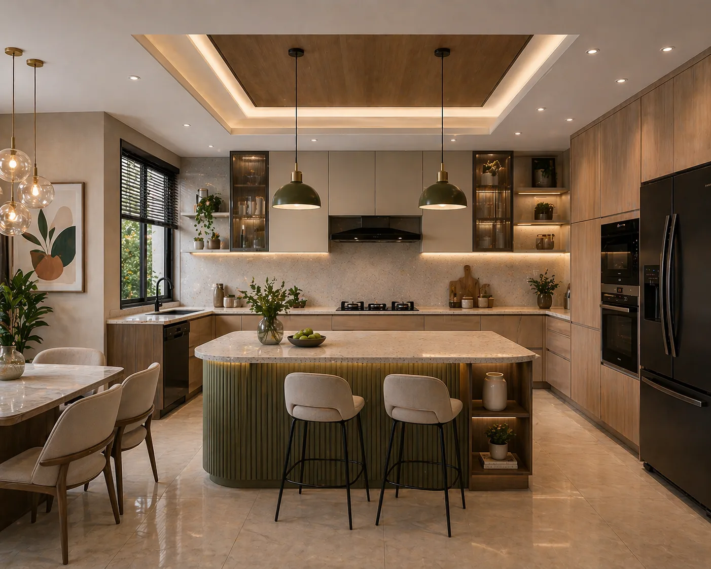 Family kitchen concept, alternate view, Jagatpura, Jaipur