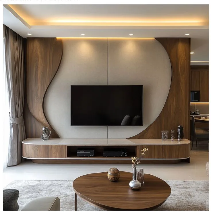 Smart living TV unit concept, Jaipur