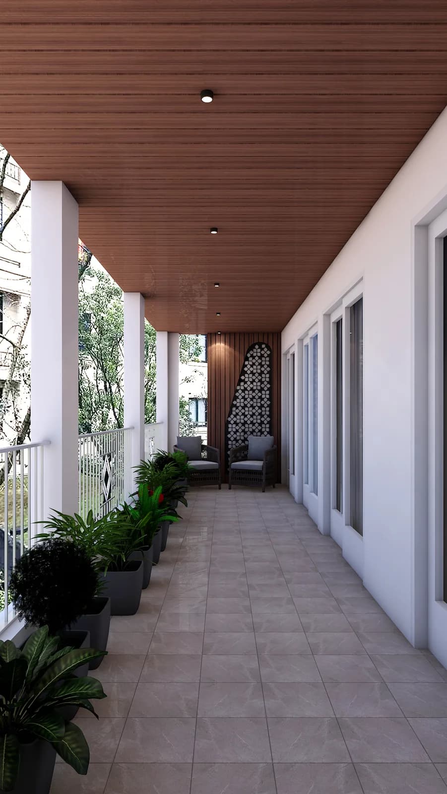 Balcony, Rakesh Residence, Jaipur
