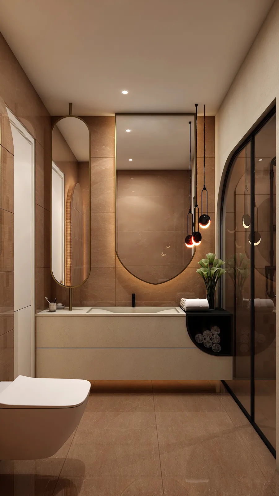 Bathroom, Balram Residence, Jaipur
