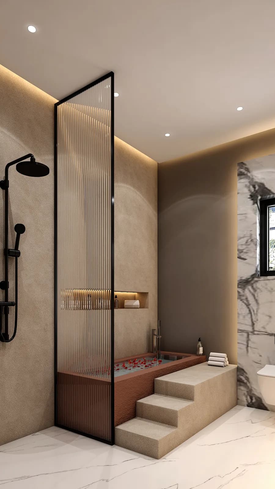 Bathroom, Krish Residence, Jaipur