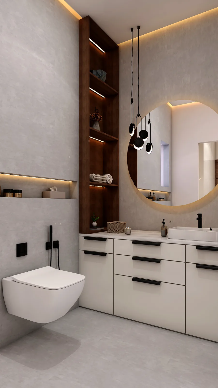 Bathroom, Krish Residence, Jaipur
