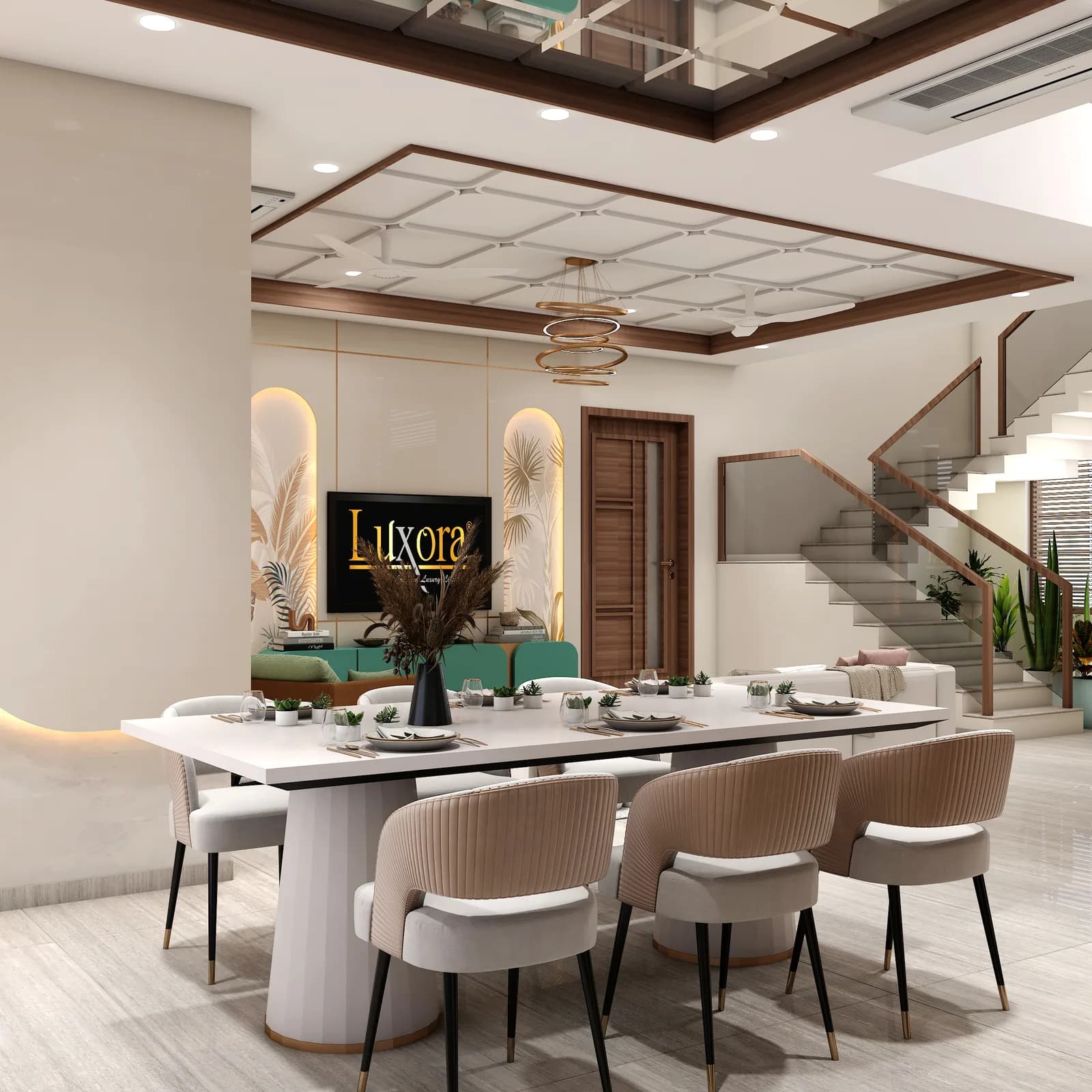 Dining area, Karamveer Residence, Jaipur