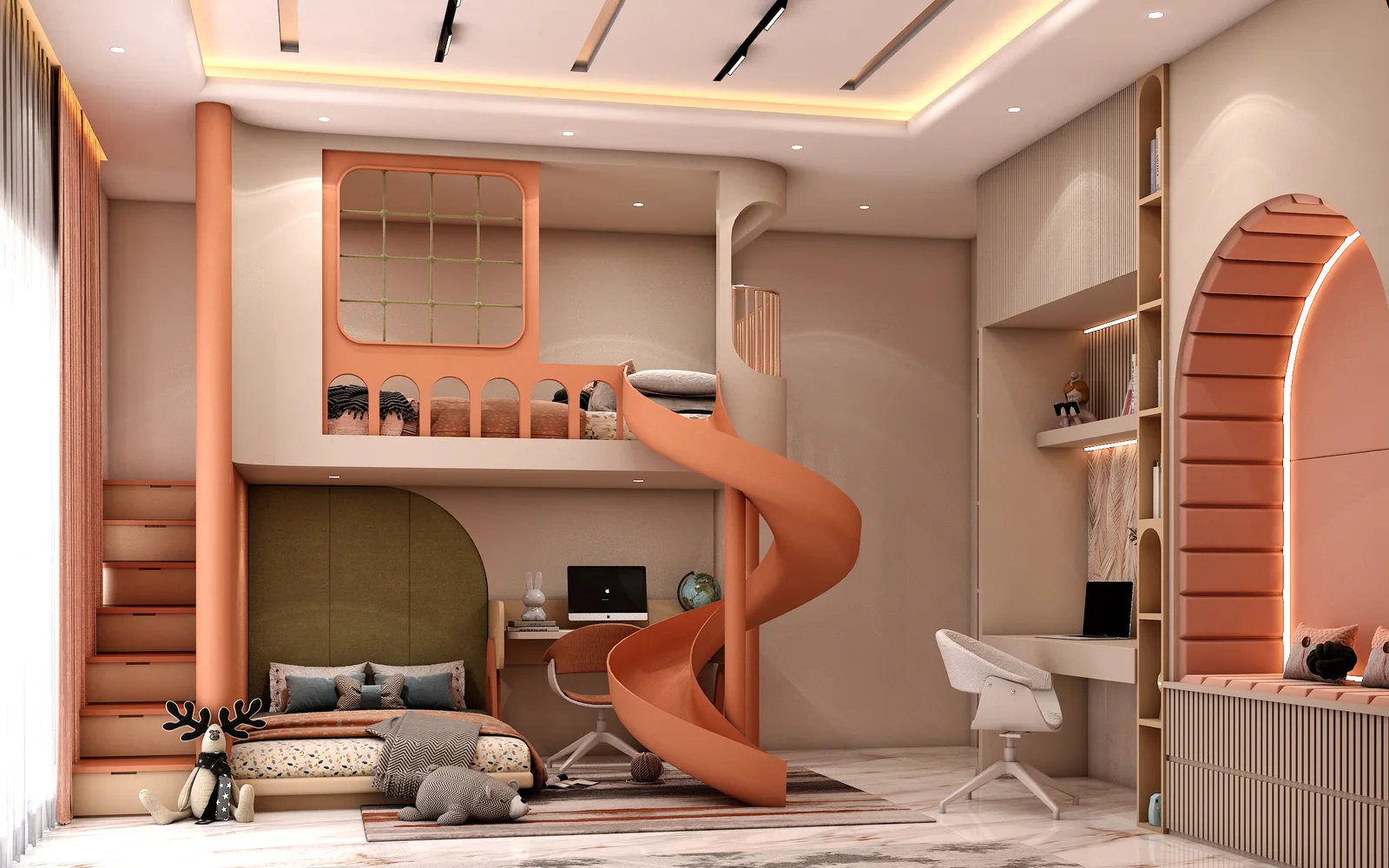 Kids' bedroom, Krish Residence, Jaipur