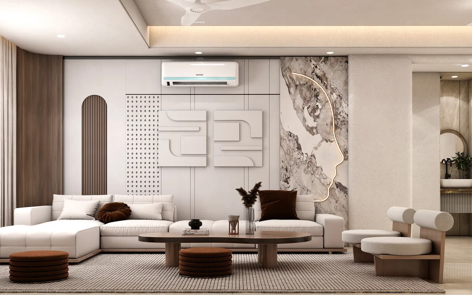 Living room interior, Jaipur