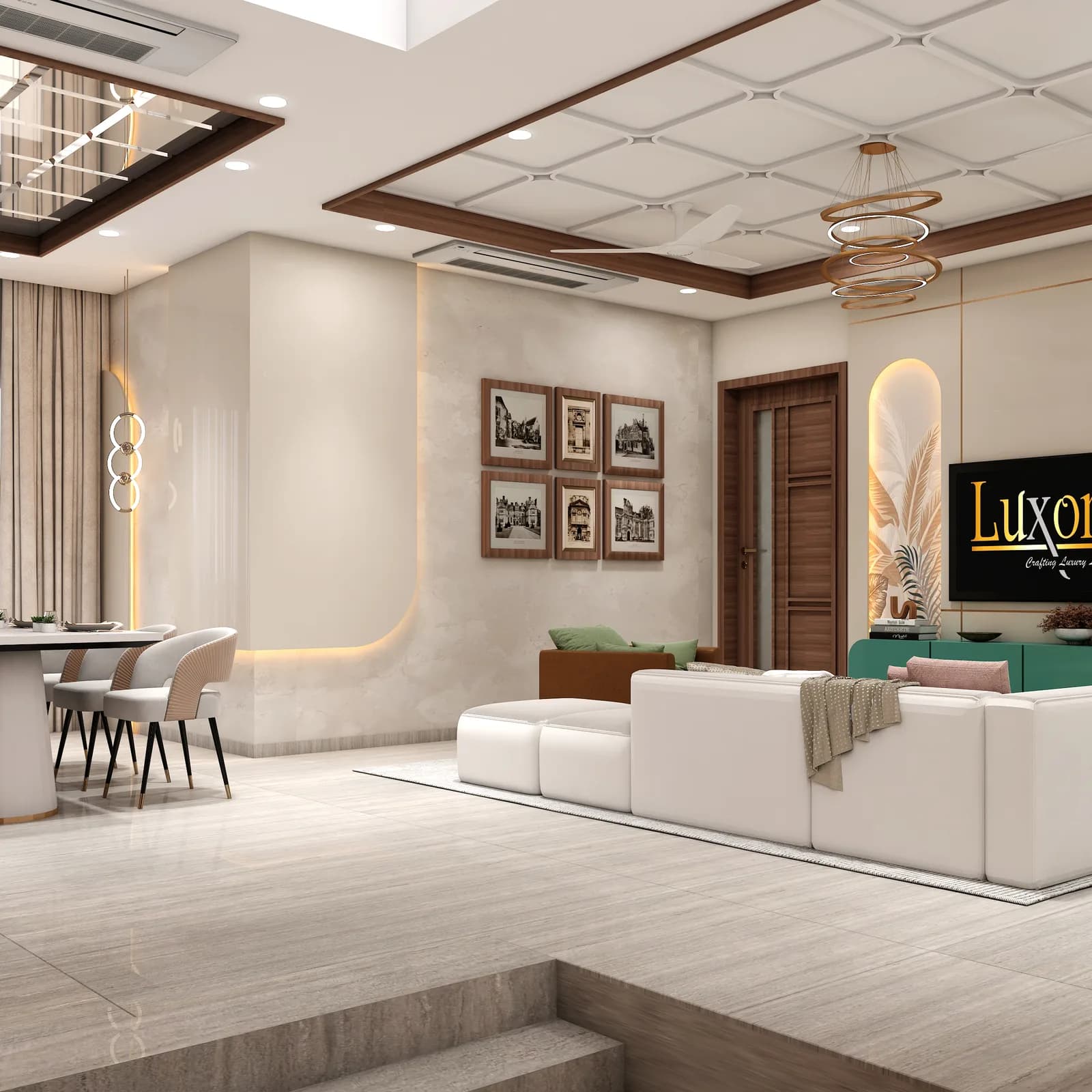 Living room, Karamveer Residence, Jaipur
