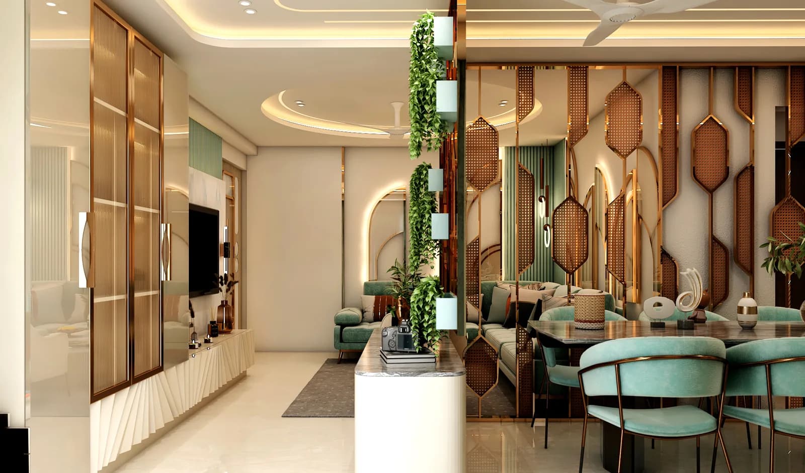 Dining area, Ved Prakash Residence, Jaipur