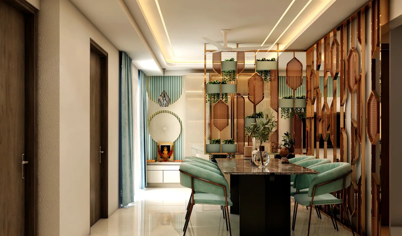 Living room seating, Ved Prakash Residence, Jaipur