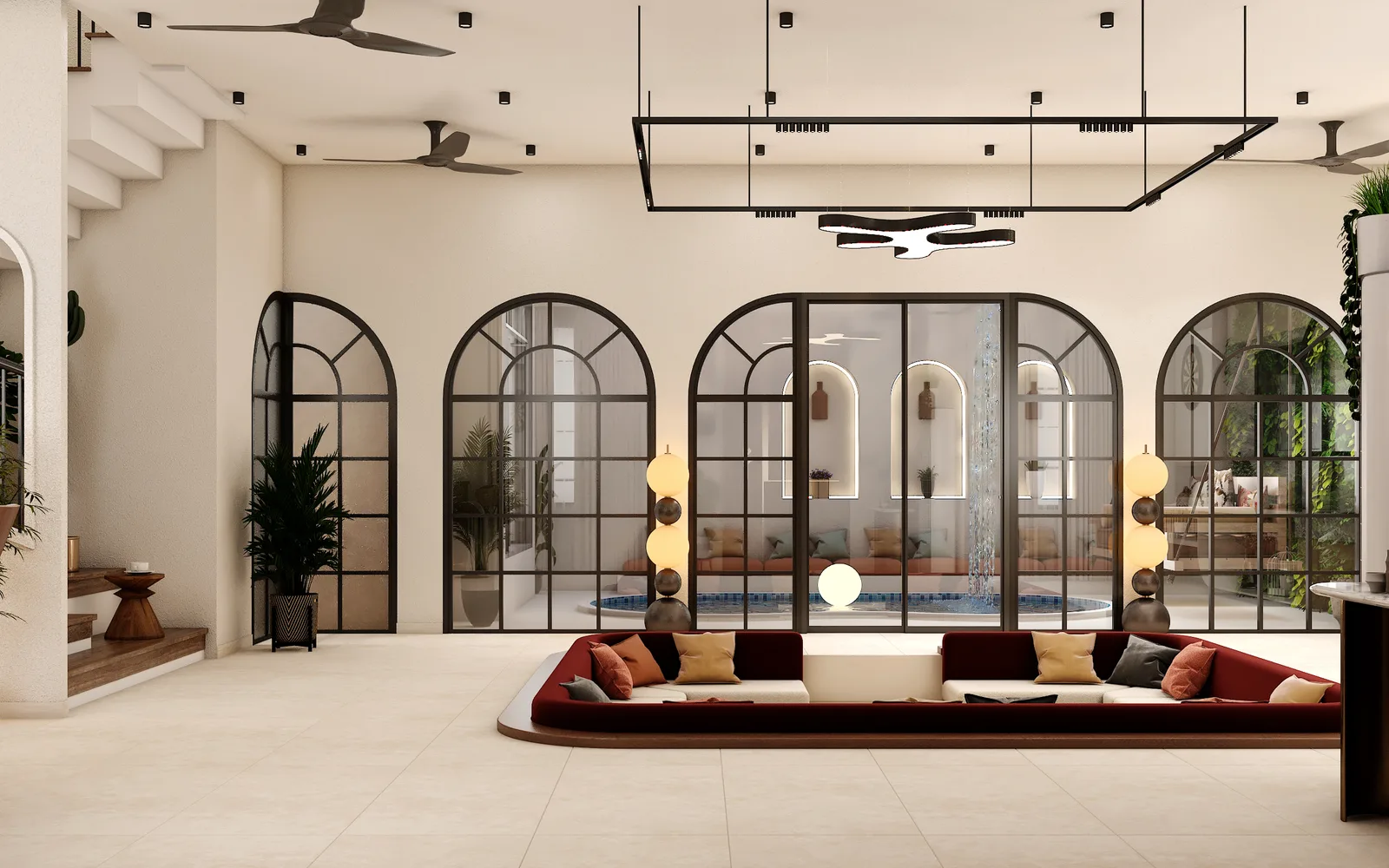 Marble flooring, Vizora House, Jaipur