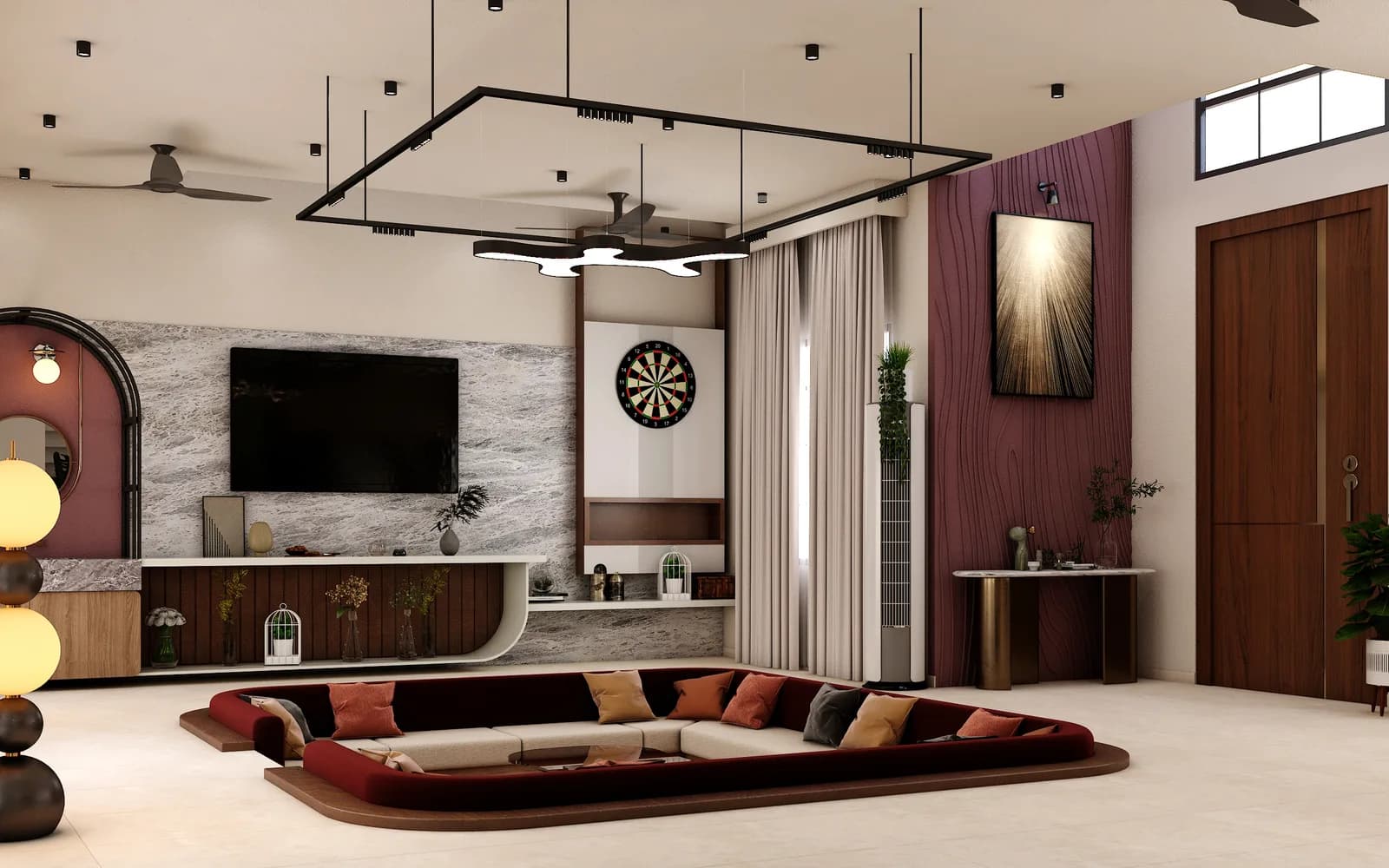 Family home living area, alternate view, Jagatpura, Jaipur