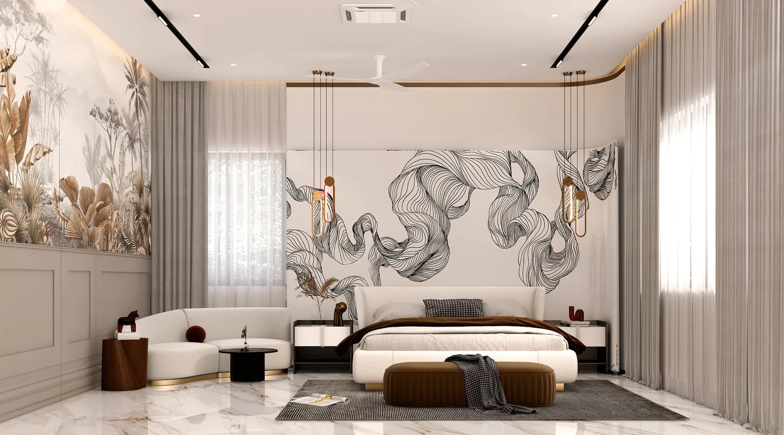 Master bedroom, Krish Residence, Jaipur