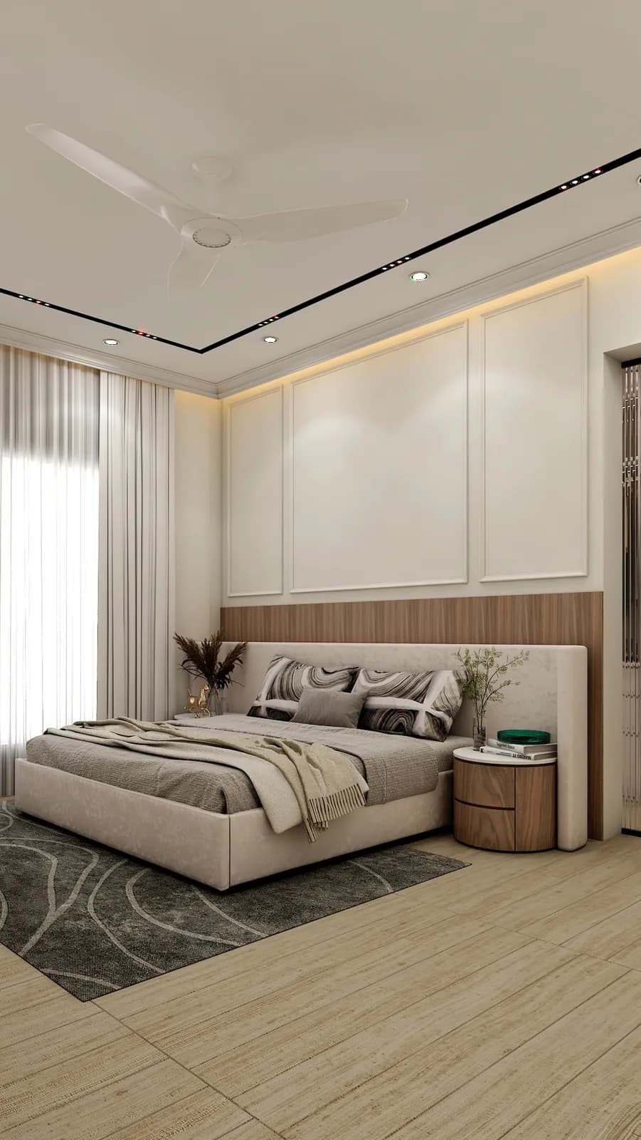 Master bedroom of the Rishabh Residence, Jaipur