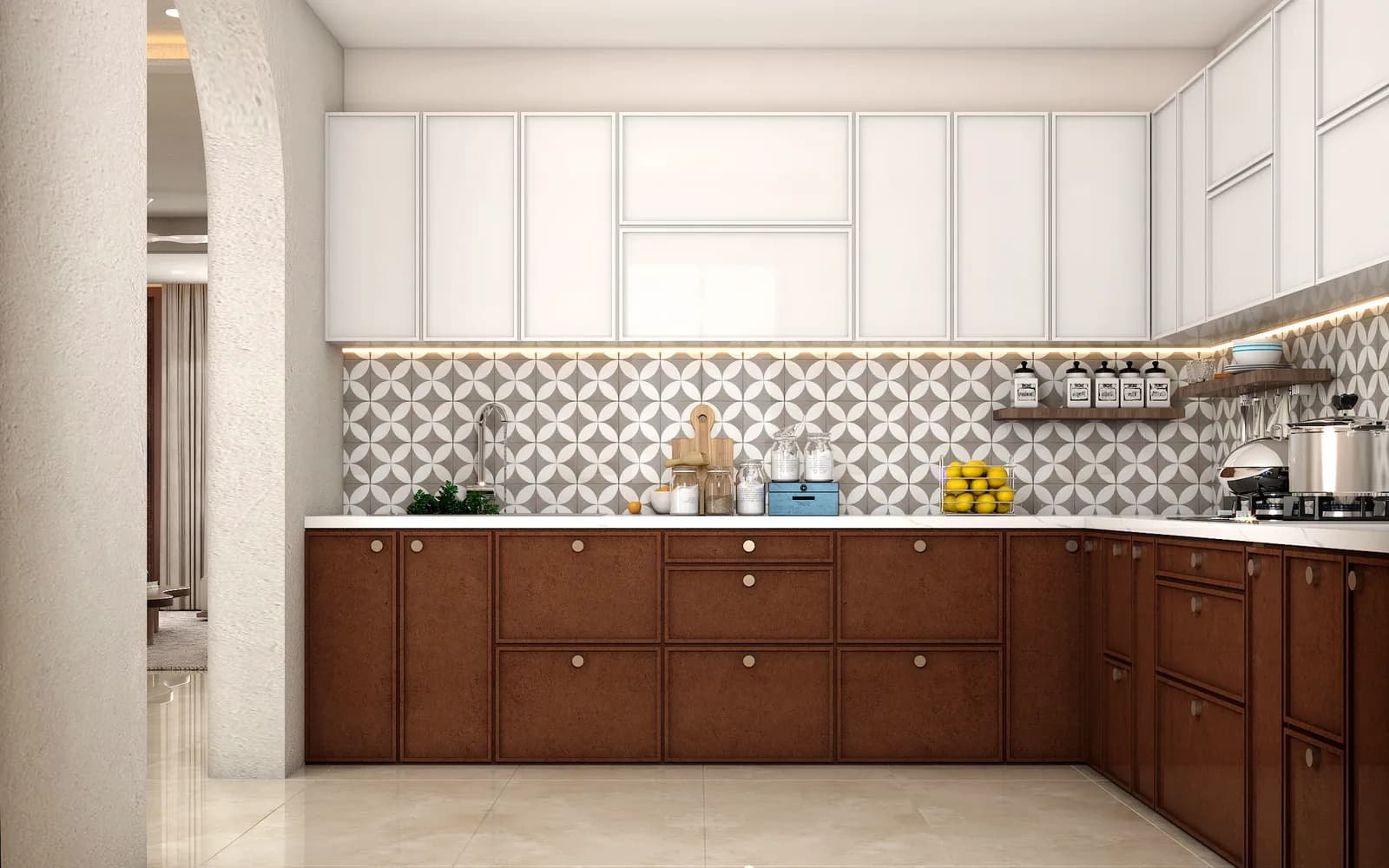 Modular kitchen interior, Jaipur
