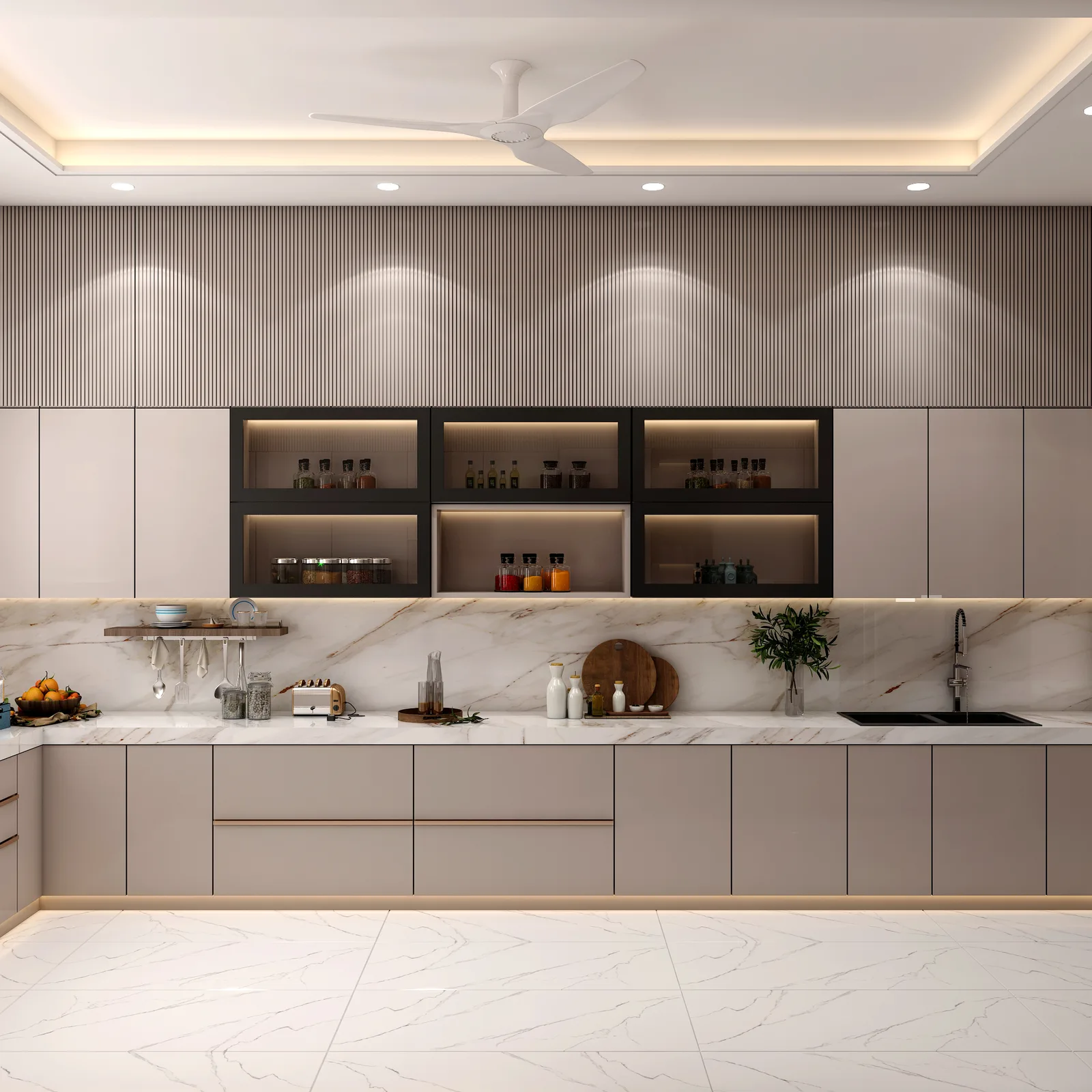 Kitchen counter, Ram Ji Residence, Jaipur