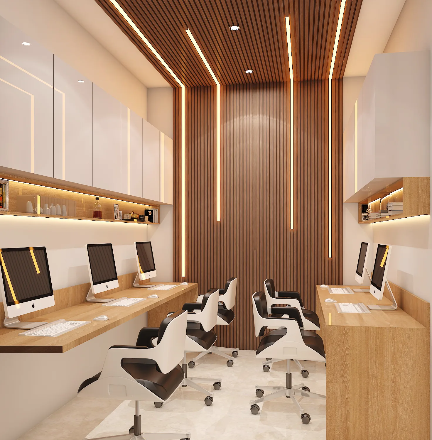 Office workstation detail, Jaipur