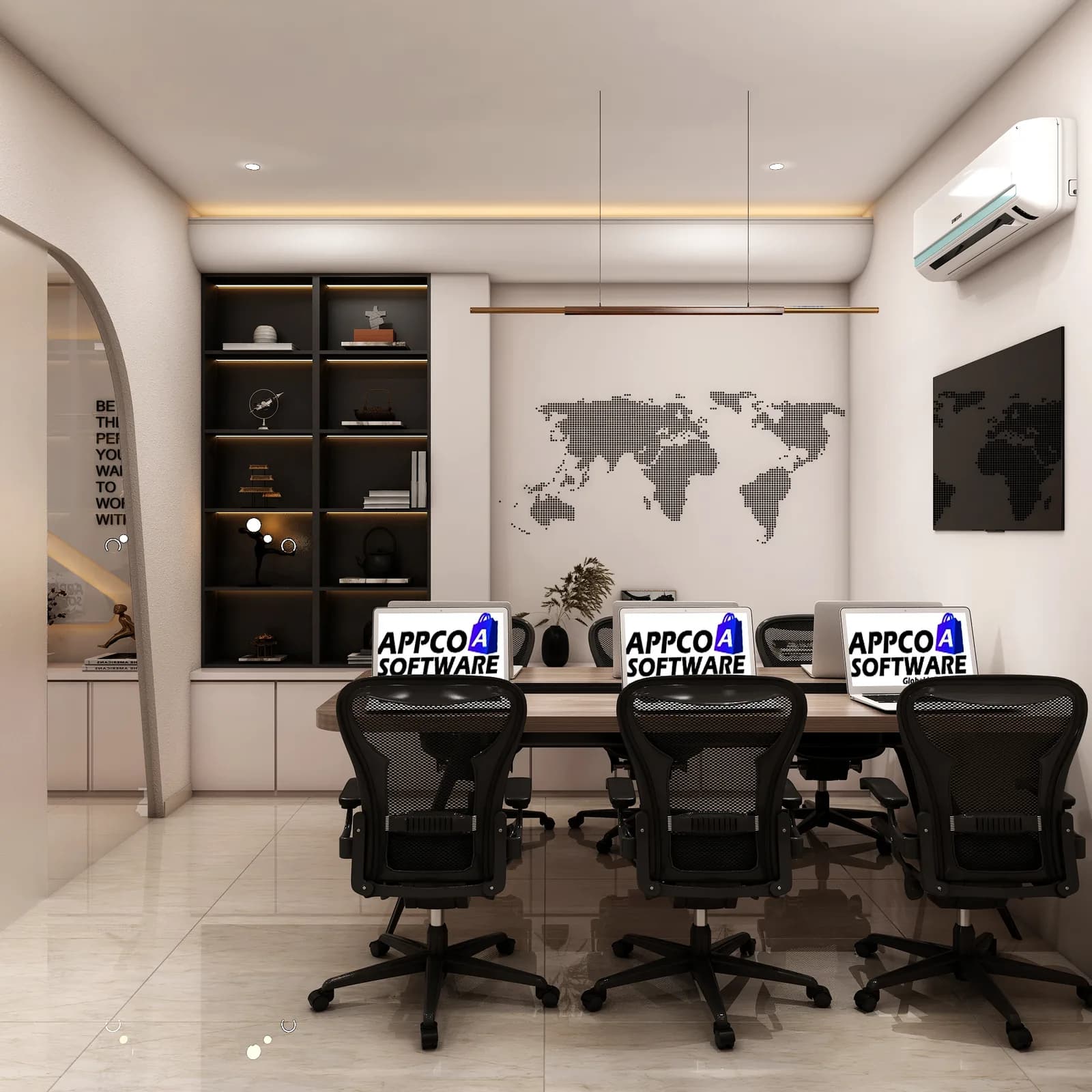 Reception detail, Hariom Corporate Office, Jaipur