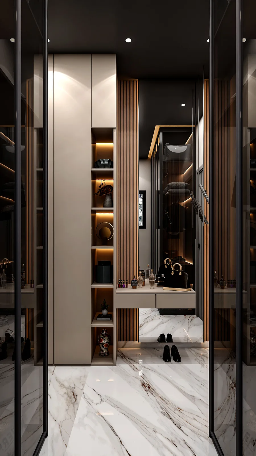 Wardrobe door detail, Krish Residence, Jaipur