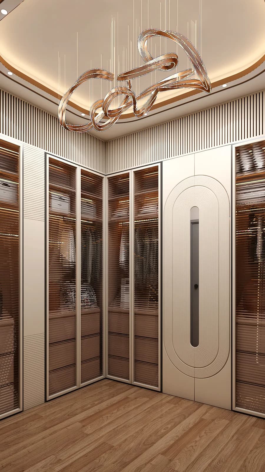 Wardrobe hardware, Krish Residence, Jaipur