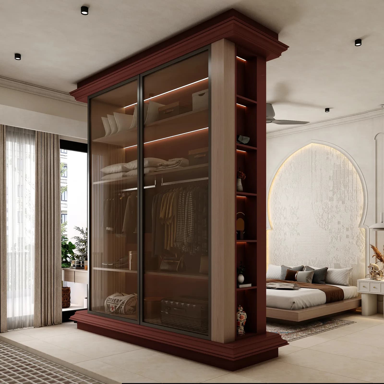 Wardrobe wall, Vizora House, Jaipur