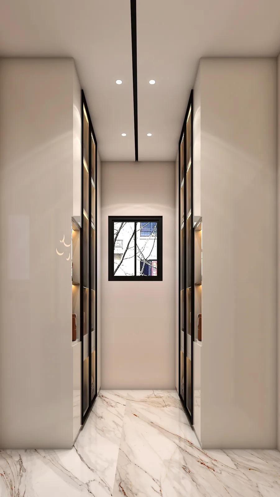 Wardrobe and dressing, Krish Residence, Jaipur