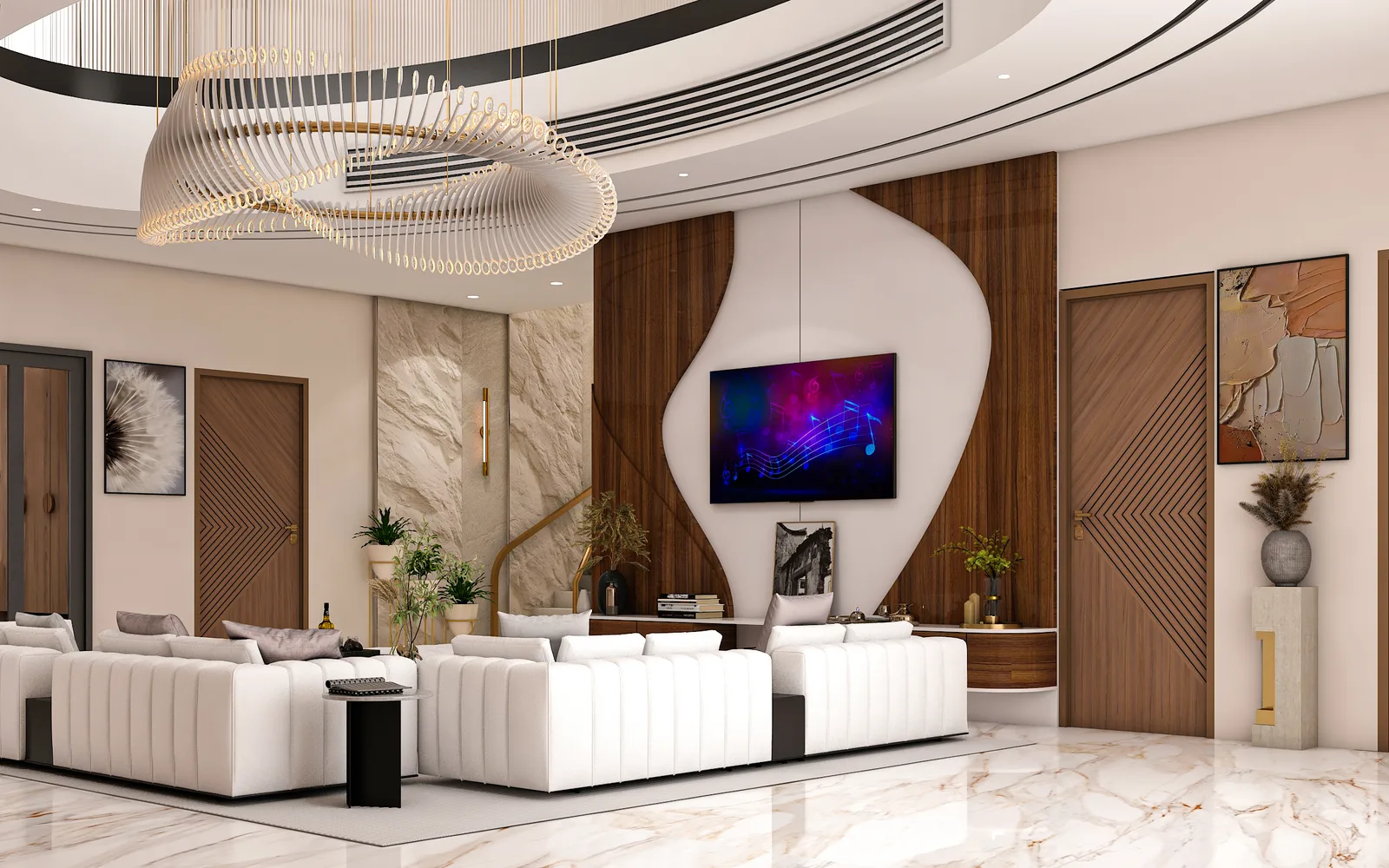 Grand Living Room — after Luxora renovation