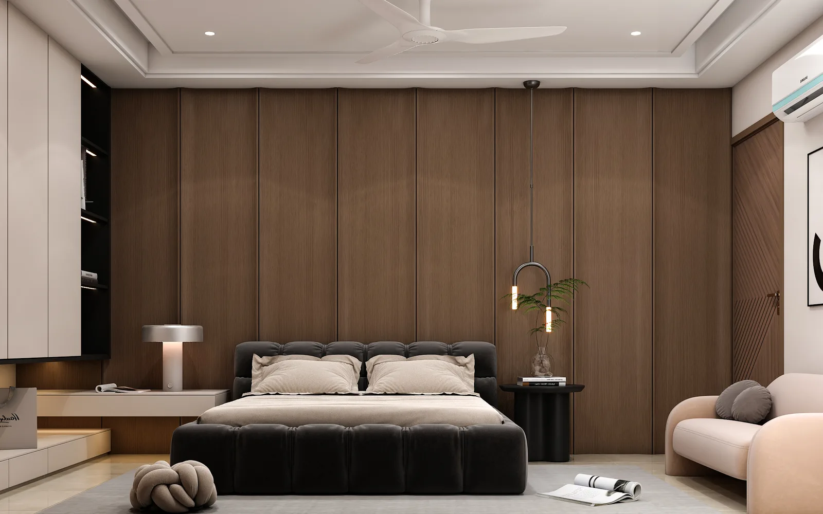 Master bedroom of the Khichar Residence, Jaipur