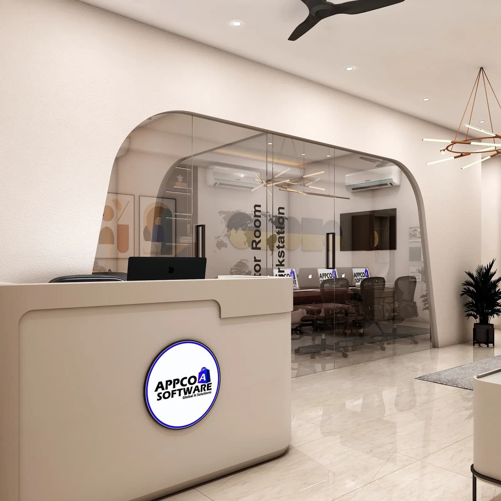 Reception area, Hariom Corporate Office, Jaipur