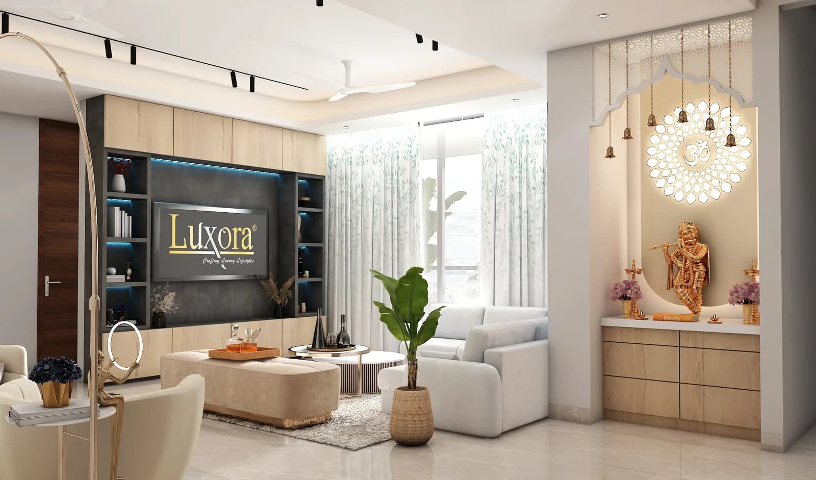 Pooja room, Ashutosh Residence, Jaipur