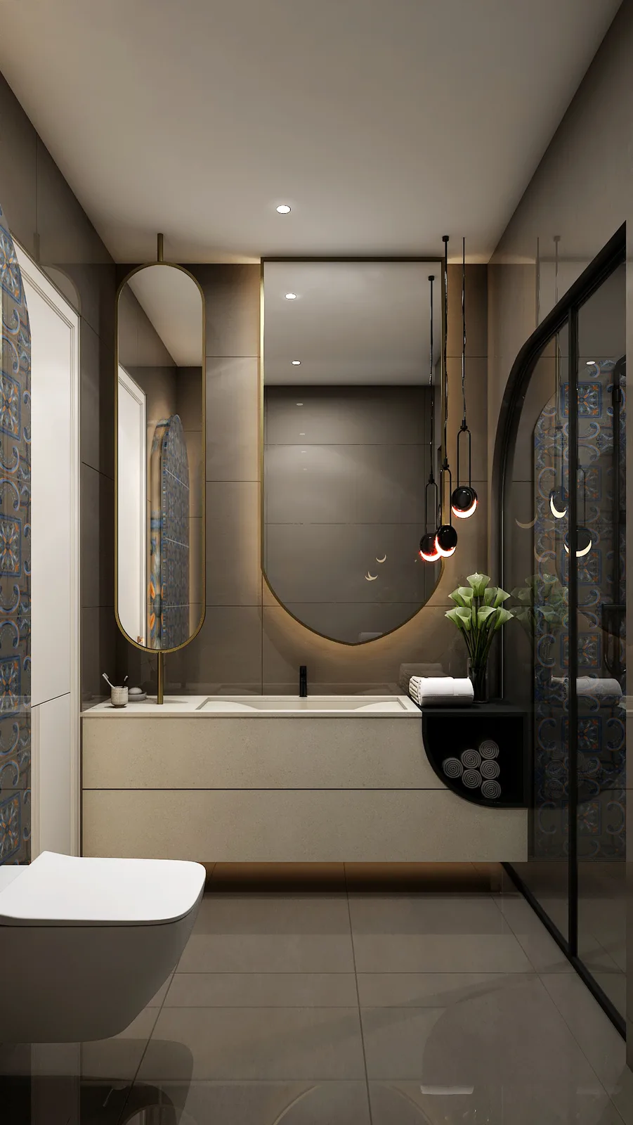 Bathroom vanity by Luxora, Jaipur