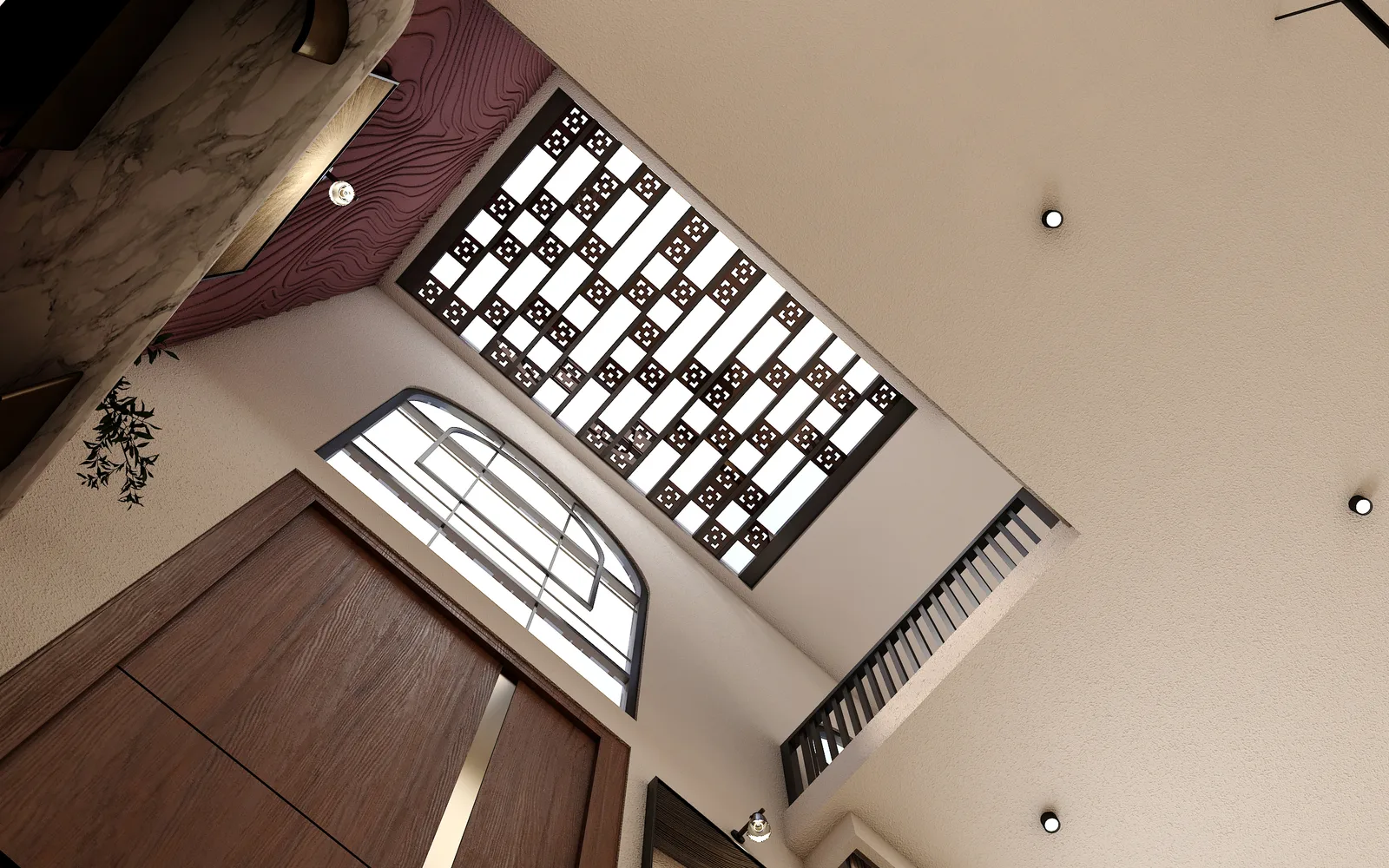 Textured wall finish, Vizora House, Jaipur