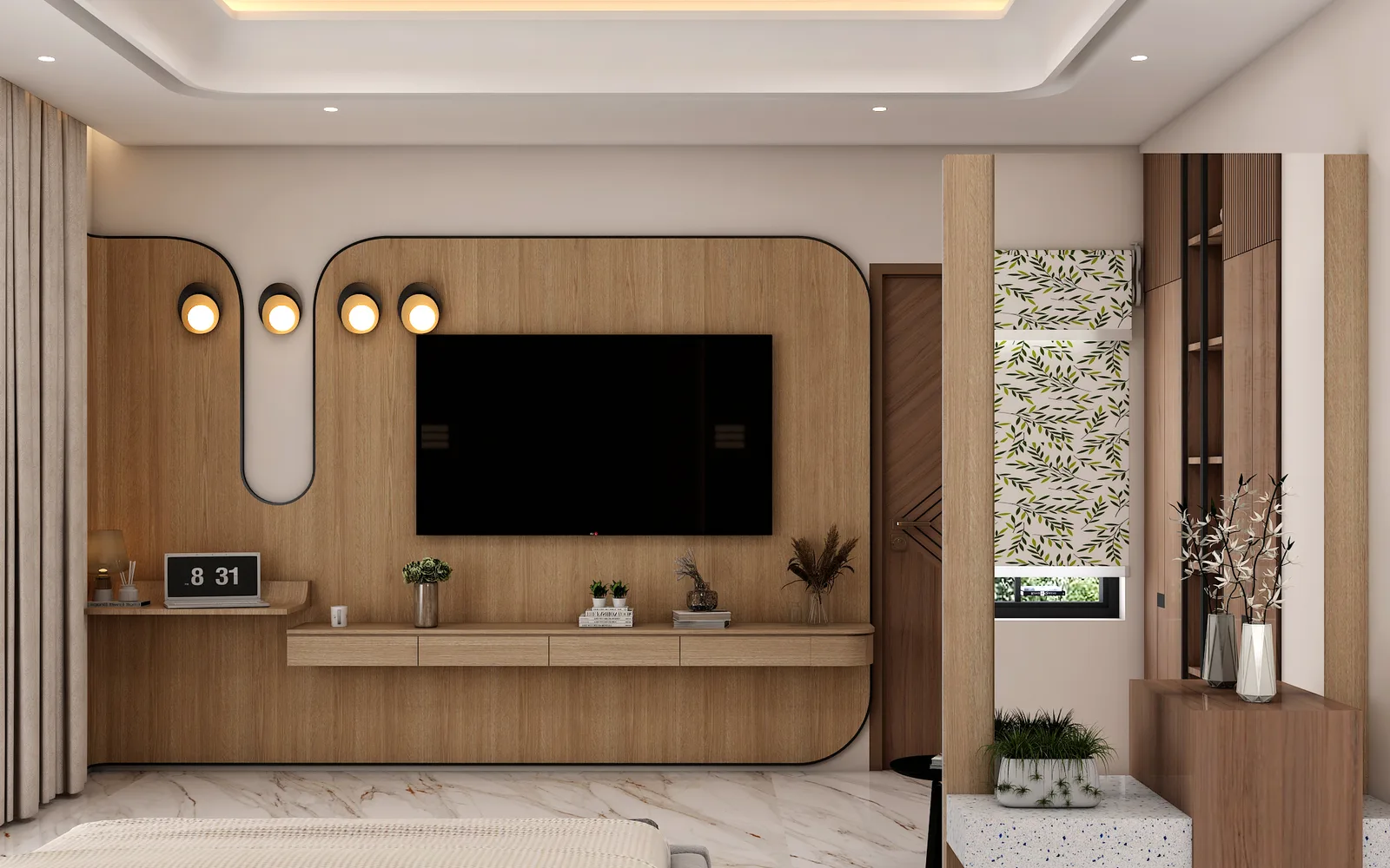 Media wall by Luxora, Jaipur